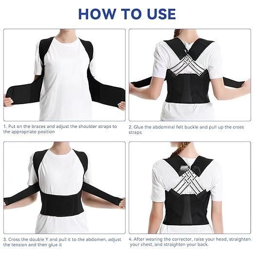 Adjustable Back Posture Corrector Belt- Women & Men